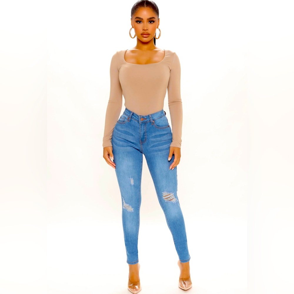 Sweet Love High Rise Skinny Jeans - Light Blue Wash